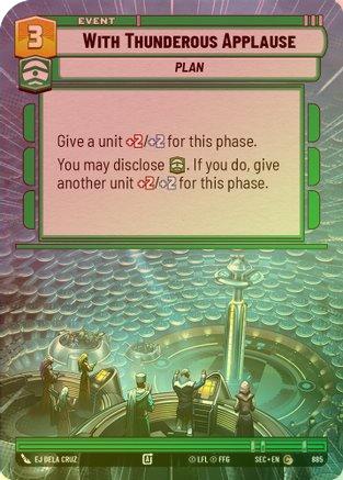 With Thunderous Applause (Hyperspace Foil) - 885 - Common (Foil)