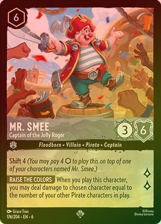 Mr. Smee (Captain of the Jolly Roger) - 176/204 - Super Rare (Foil)