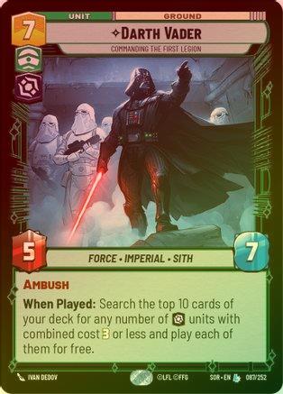 Darth Vader - Commanding the First Legion - 087/252 - Legendary (Foil)