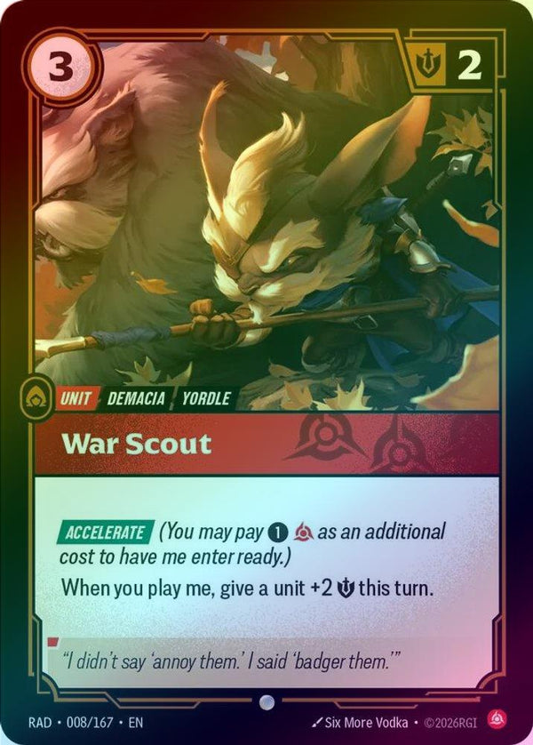 War Scout - 008/167 - Common (Foil)