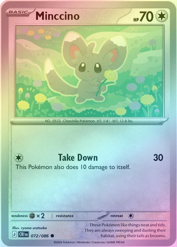 Minccino - 072/086 - Common - Reverse Holo
