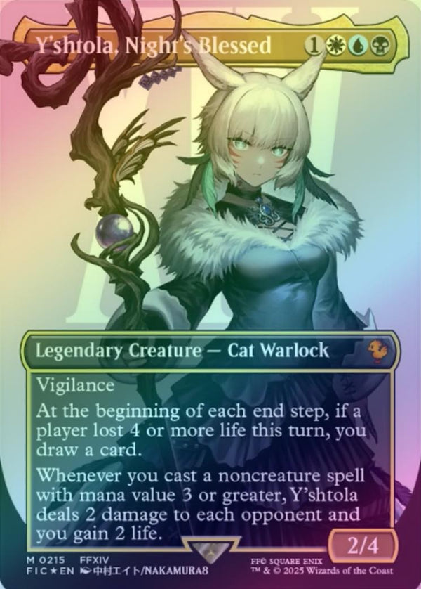 Y'shtola, Night's Blessed - Borderless (Surge Foil) (FIC)