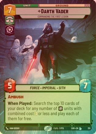 Darth Vader - Commanding the First Legion (Hyperspace) - 351 - Legendary (Foil)