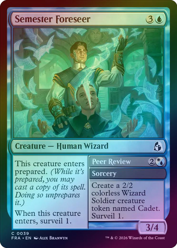 Semester Foreseer // Peer Review (Foil) (FRA)