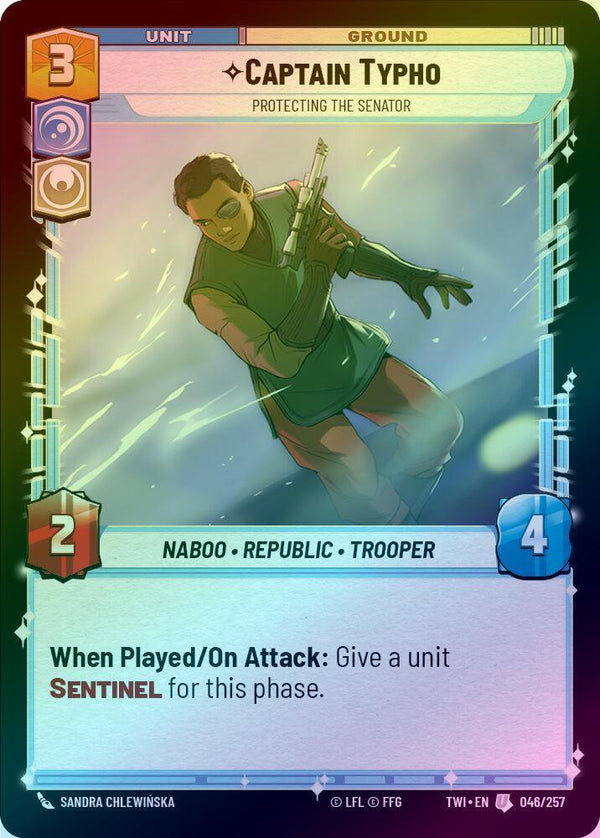 Captain Typho - Protecting the Senator - 046/257 - Uncommon (Foil)