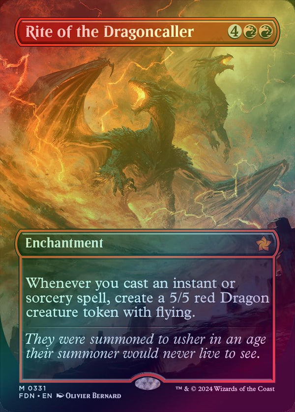 Rite of the Dragoncaller - Borderless (Foil) (FDN)