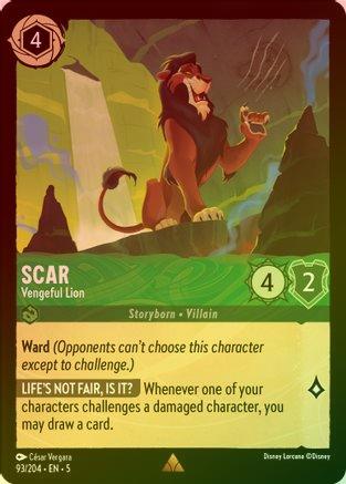 Scar (Vengeful Lion) - 93/204 - Rare (Foil)