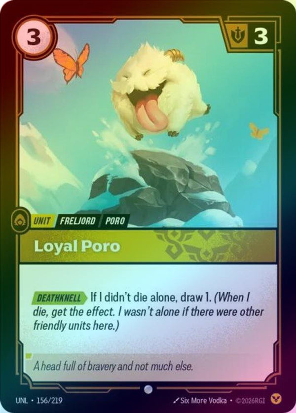 Loyal Poro - 156/219 - Common (Foil)
