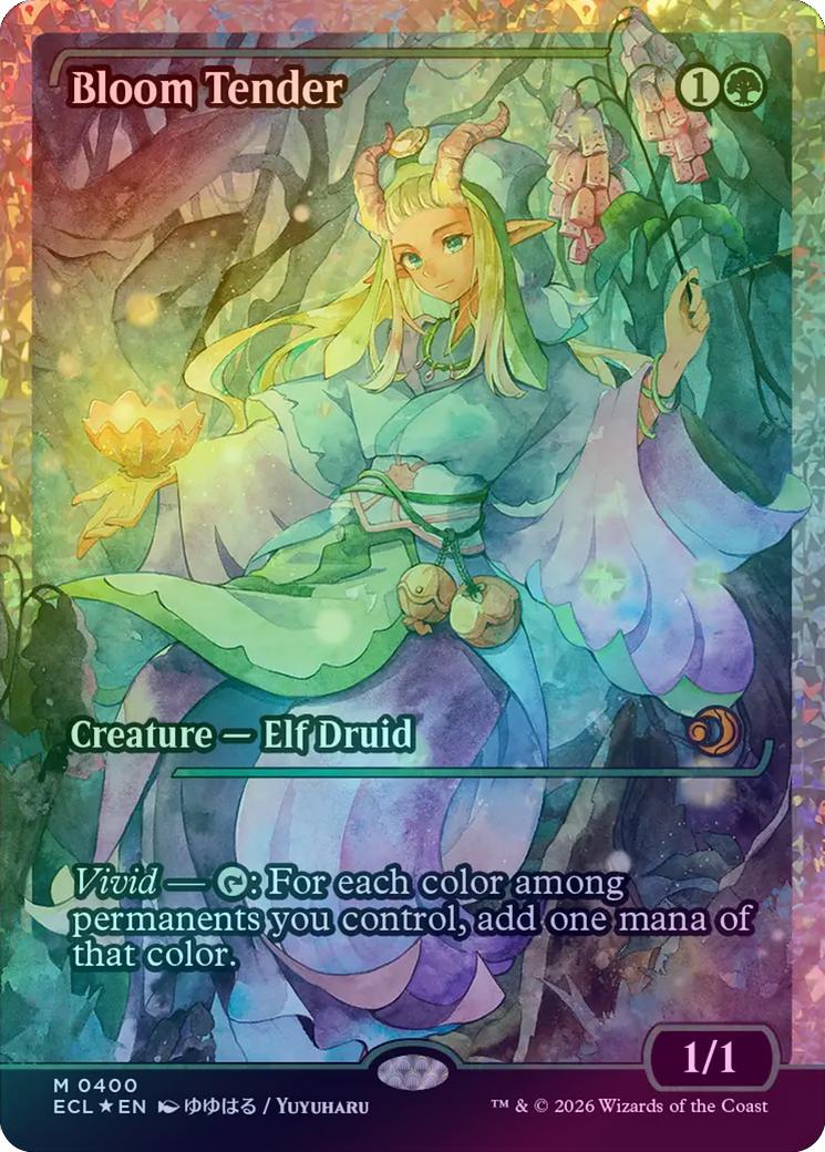 【フラクチャーfoil】花を手入れする者/Bloom Tender【Foil 401 Games Canada - Bloom Tender - Japan Showcase (Fracture Foil) (ECL)