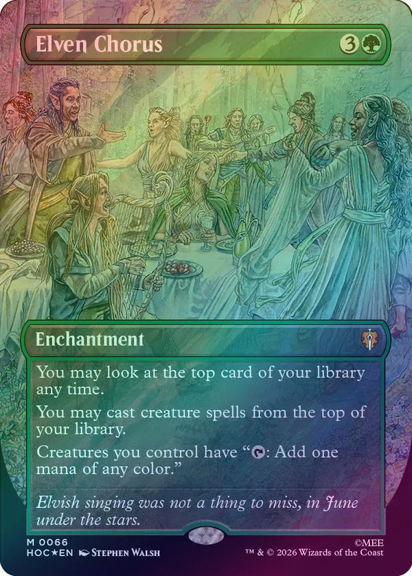 Elven Chorus - Borderless (Surge Foil) (HOC) (Pre-Order)