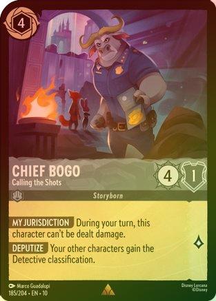 Chief Bogo (Calling the Shots) - 185/204 - Rare (Foil)