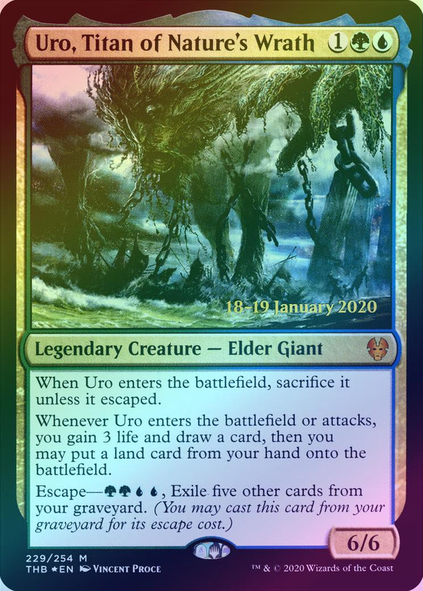 Uro, Titan of Nature's Wrath - Prerelease Promo (PTHB) (Foil)