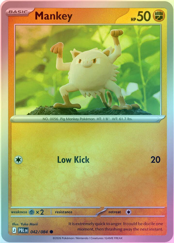 Mankey - 042/084 - Common - Reverse Holo