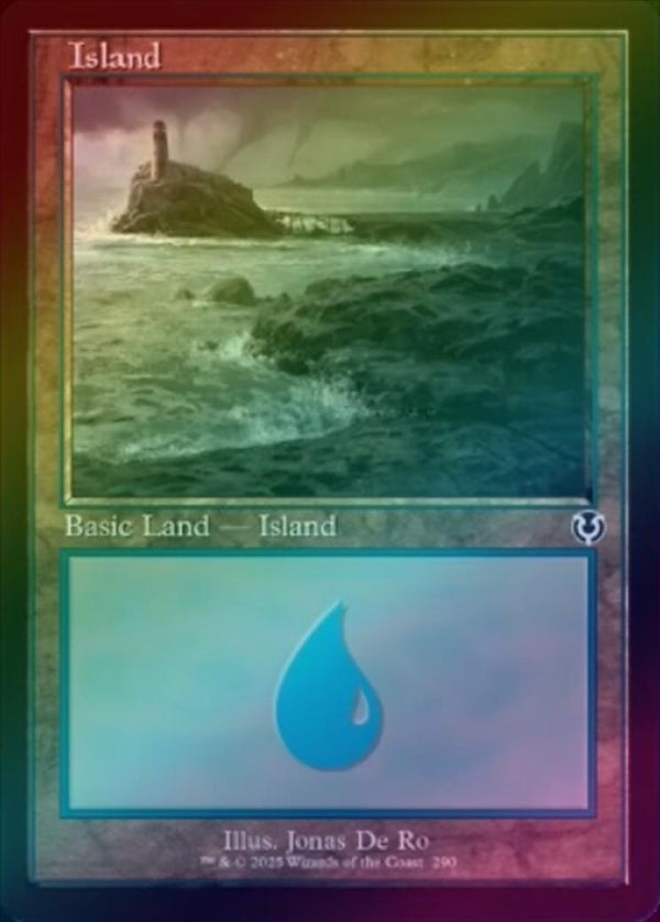 Island (290) - Retro Frame (Foil) (INR)