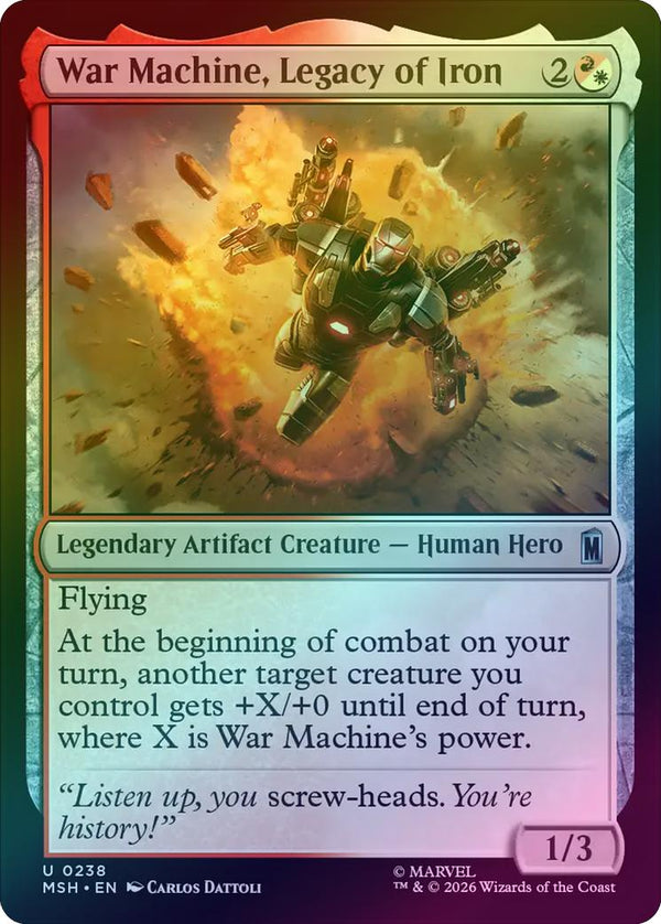 War Machine, Legacy of Iron (Foil) (MSH) (Pre-Order)