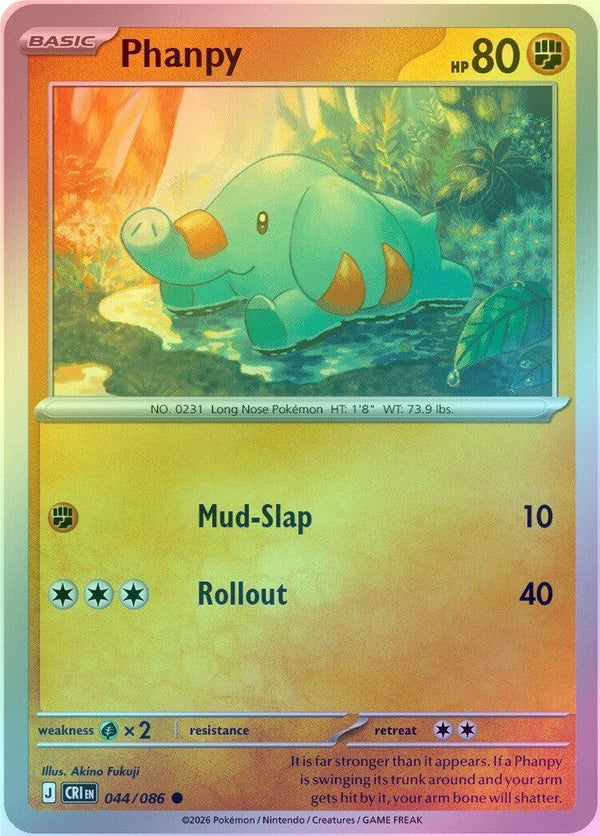 Phanpy - 044/086 - Common - Reverse Holo