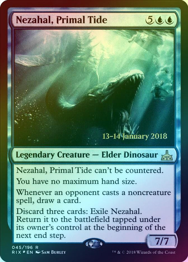 Nezahal, Primal Tide - Prerelease Promo (Foil) (PRIX)