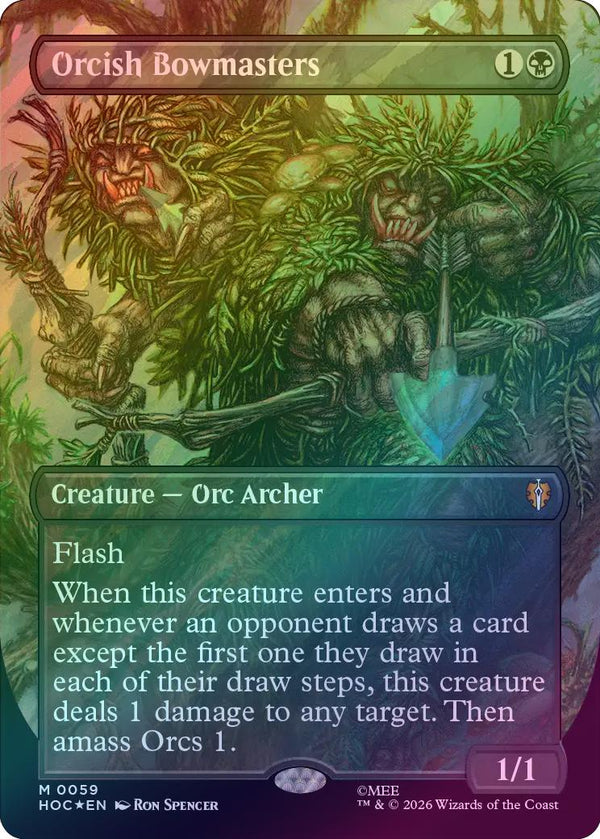 Orcish Bowmasters - Borderless (Surge Foil) (HOC) (Pre-Order)