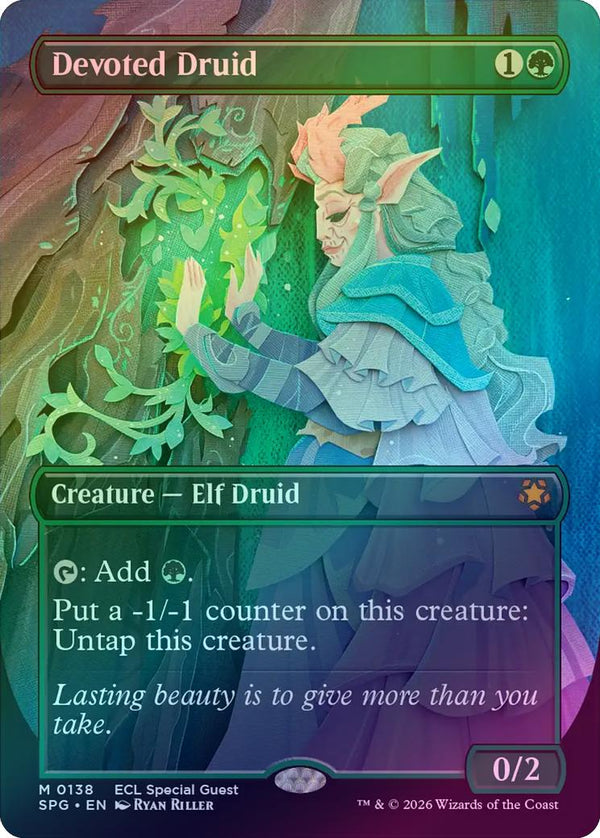 Devoted Druid - Borderless (Foil) (SPG)