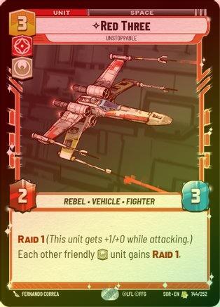Red Three - Unstoppable - 144/252 - Rare (Foil)