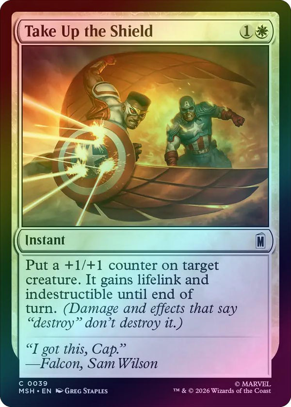Take Up the Shield (Foil) (MSH) (Pre-Order)