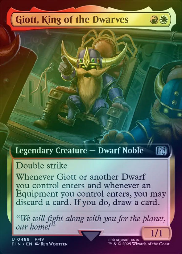 Giott, King of the Dwarves - Extended Art (Foil) (FIN)
