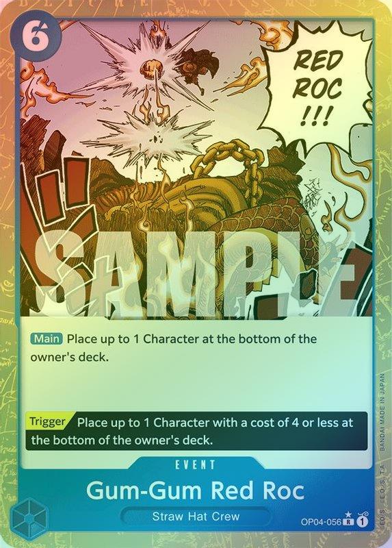 Gum-Gum Red Roc (Textured Foil) - OP04-056 - Rare