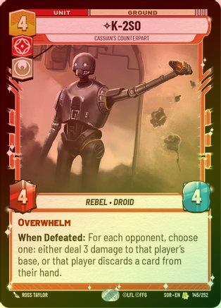 K-2SO - Cassian's Counterpart - 145/252 - Rare (Foil)