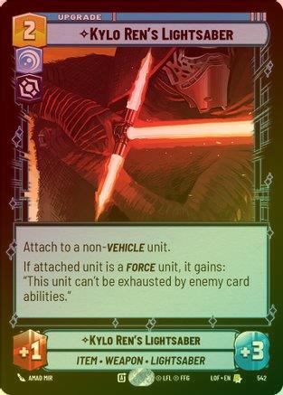 Kylo Ren's Lightsaber - 542 - Rare (Foil)