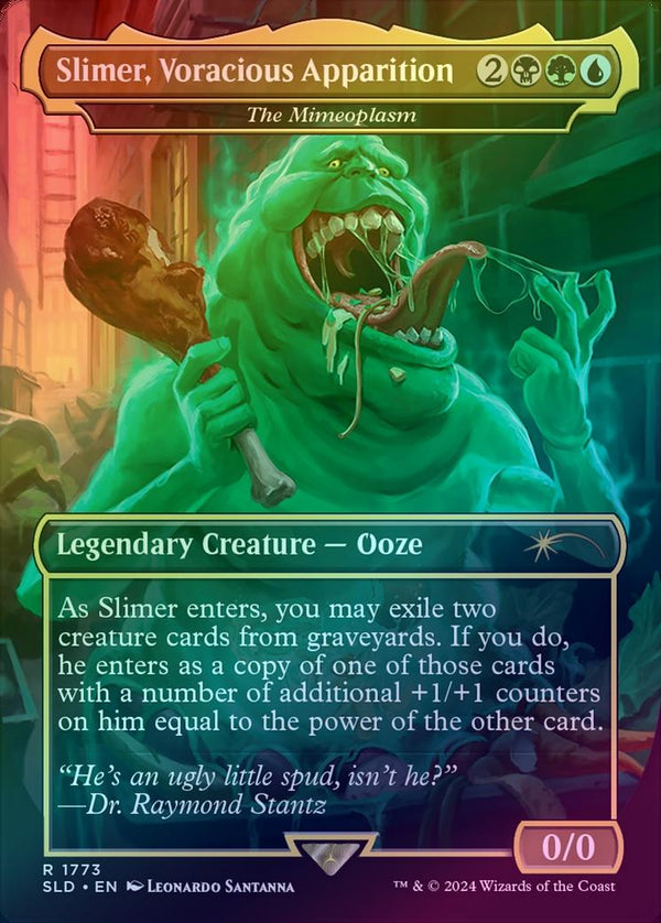 Slimer, Voracious Apparition // The Mimeoplasm - Ghostbusters: Slimer (Rainbow Foil) (SLD)