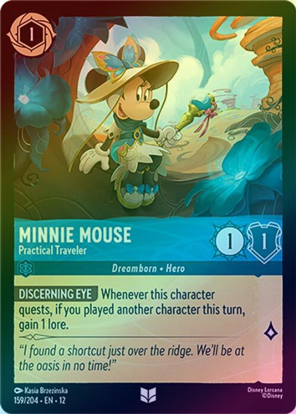 Minnie Mouse (Practical Traveler) - 159/204 - Uncommon (Foil)