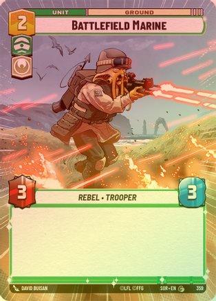 Battlefield Marine (Hyperspace) - 359 - Common (Foil)