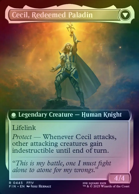 Cecil, Dark Knight // Cecil, Redeemed Paladin - Extended Art (Foil) (FIN)
