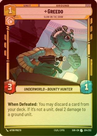 Greedo - Slow on the Draw - 204/252 - Uncommon (Foil)