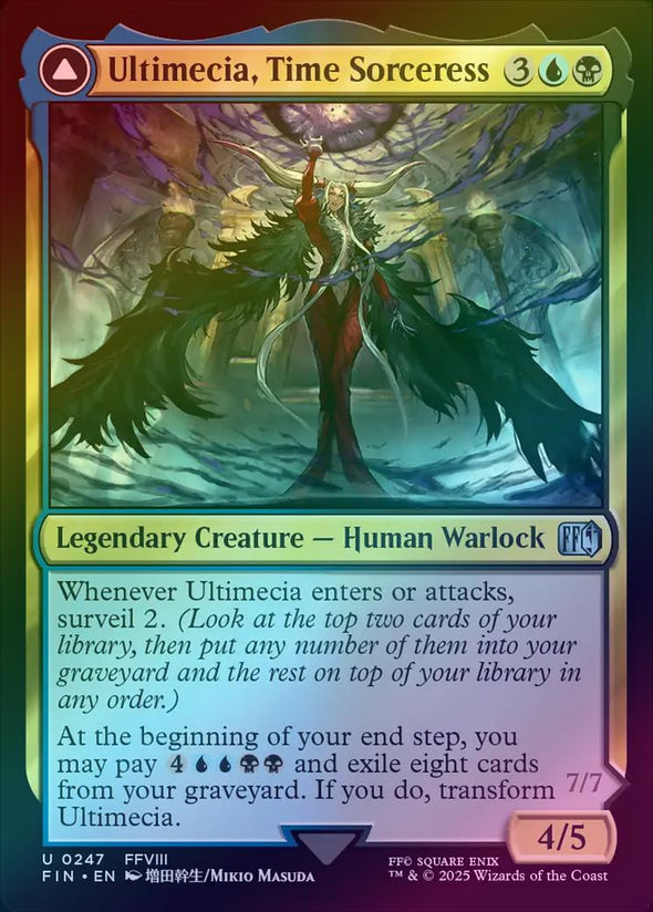 Ultimecia, Time Sorceress // Ultimecia, Omnipotent (Foil) (FIN)