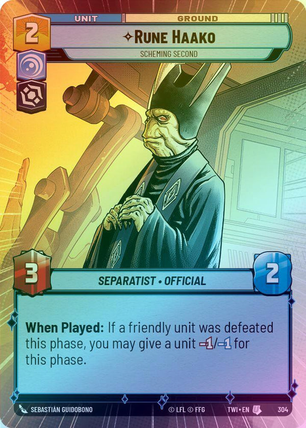 Rune Haako - Scheming Second (Hyperspace) - 304 - Uncommon (Foil)