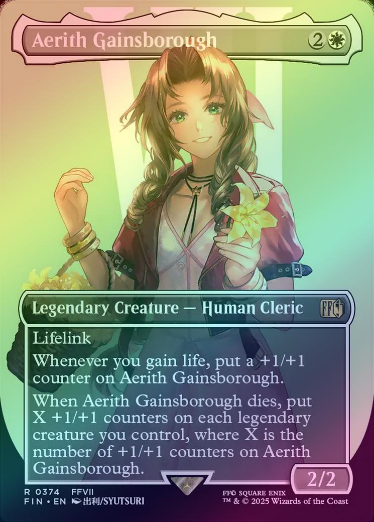 401 Games Canada - Aerith Gainsborough - Borderless (Foil) (FIN) 401 Games Canada - Aerith Gainsborough - Borderless (Foil) (FIN)