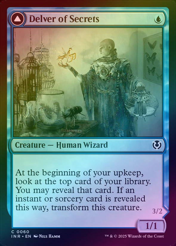 Delver of Secrets // Insectile Aberration (Foil) (INR)