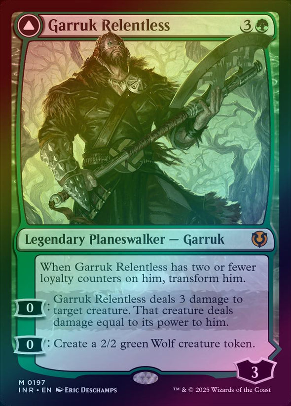 Garruk Relentless // Garruk, the Veil-Cursed (Foil) (INR)