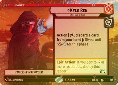 Kylo Ren - Rash and Deadly (Hyperspace) - 290 - Rare (Foil)