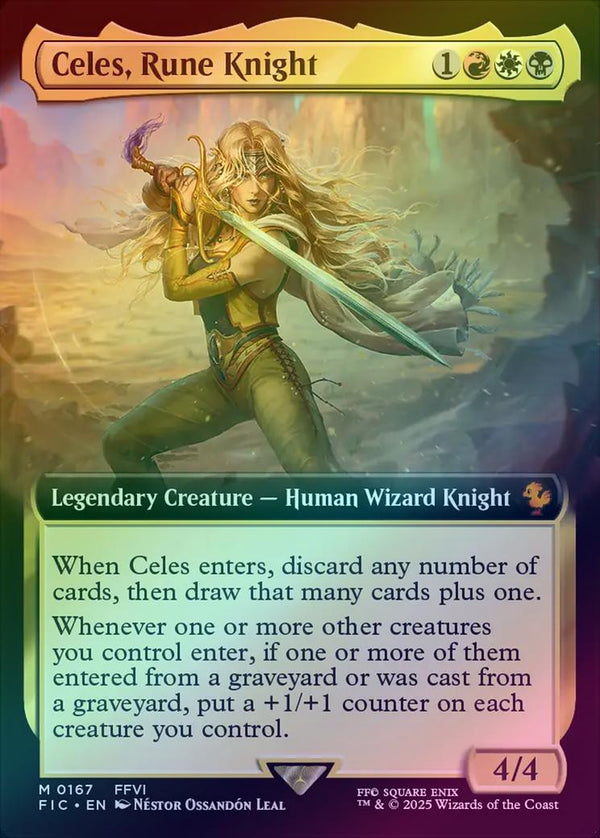 Celes, Rune Knight - Extended Art (Foil) (FIC)
