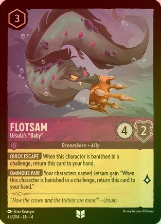Flotsam (Ursula's Baby) - 43/204 - Uncommon (Foil)