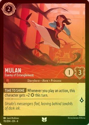 Mulan (Enemy of Entanglement) - 115/204 - Uncommon (Foil)