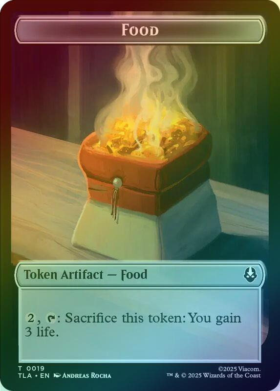 Ballistic Boulder // Food (019) Token (Foil) (TTLA)