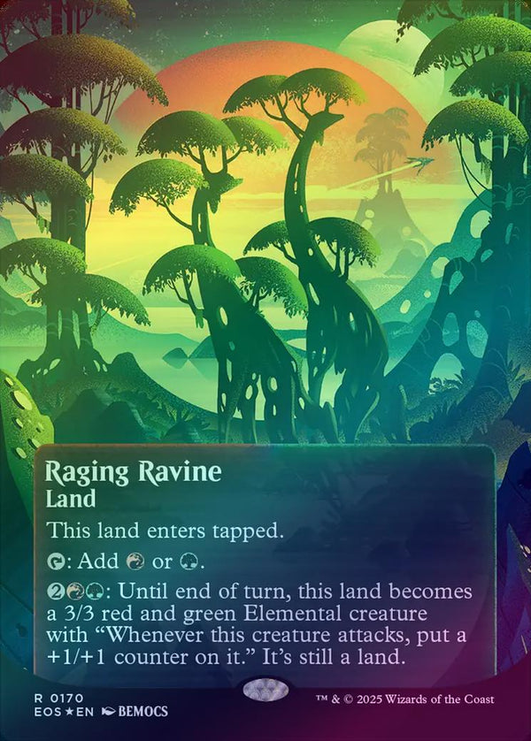 Raging Ravine - Borderless Poster (Galaxy Foil) (EOS)
