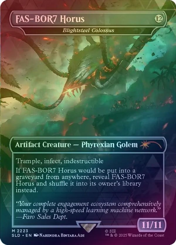 FAS-BOR7 Horus // Blightsteel Colossus - Horizon: Into The Forbidden West (Rainbow Foil) (SLD)
