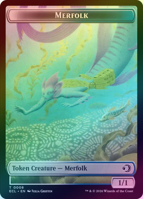 Merfolk // Worm Token (Foil) (TECL)