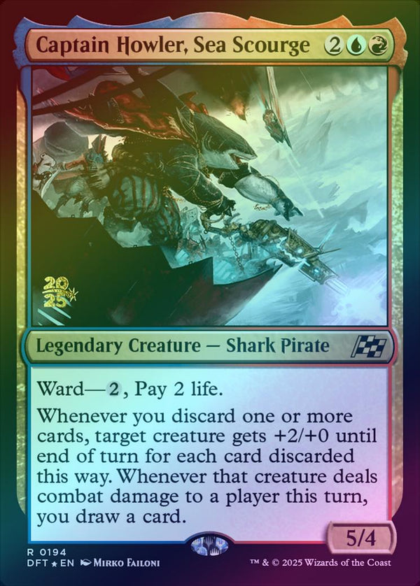 Captain Howler, Sea Scourge - Prerelease Promo (Foil) (PDFT)