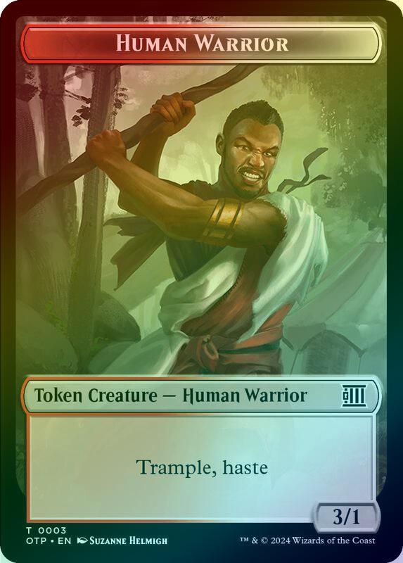 Treasure // Human Warrior Token (Foil) (TOTJ)