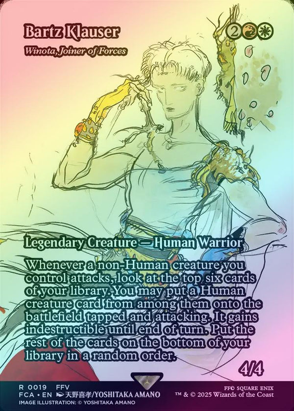Bartz Klauser // Winota, Joiner of Forces - Borderless (Foil) (FCA)